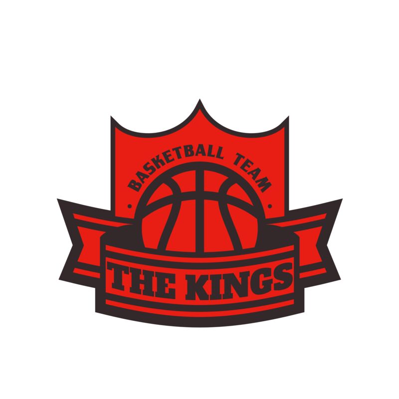 The Kings Basketball team Logo Template Thumbnail
