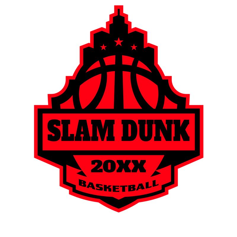SLAM DUNK Basketball Logo Template Thumbnail