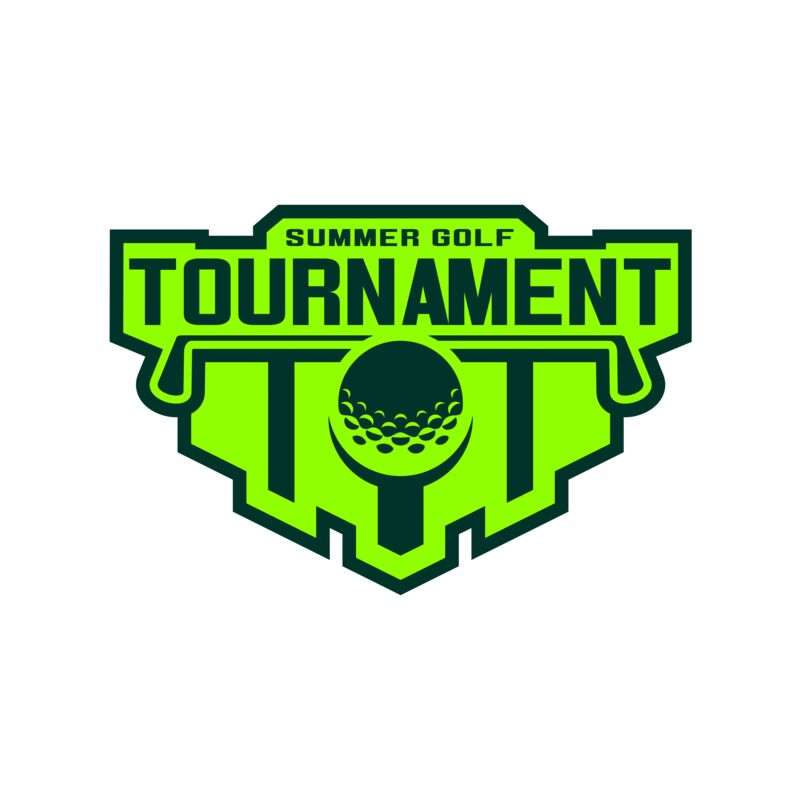 Tournament Summer golf logo template Thumbnail