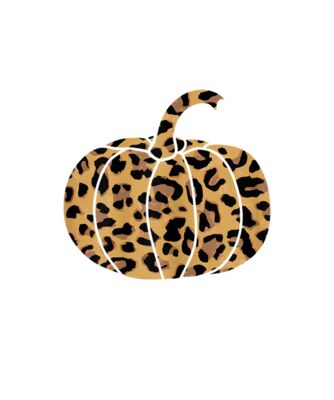 Leopard Cheetah Print Pumpkin Cute Womens Fall Autumn Gift T Shirt