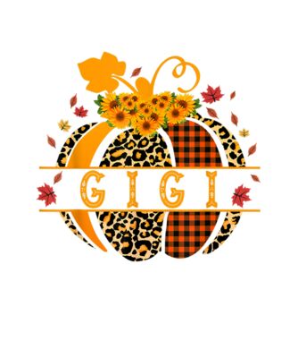 Gigi Pumpkin Leopard Print Sunflower Buffalo Plaid Grandma T Shirt