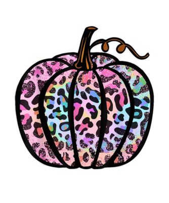 Halloween Thanksgiving Funny Pumpkin Leopard Tie Dye Womens T Shirt