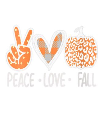 Womens Peace Love Fall Thanksgiving Leopard Pumpkin Print Womens V Neck T Shirt