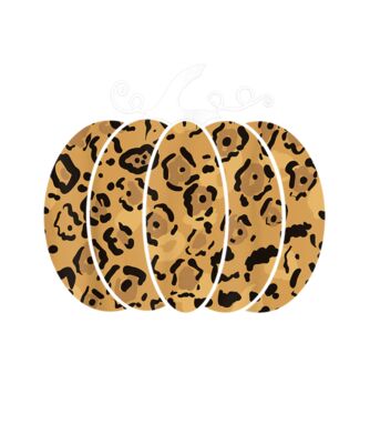 Trendy Leopard Pumpkin Animal Print Cute Fall Halloween Gift T Shirt