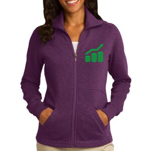 Ladies Slub Fleece Full Zip Jacket Thumbnail